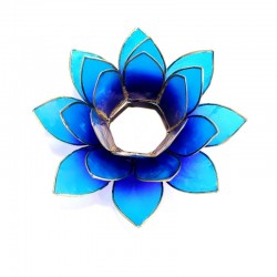 Candela Lotus din sidef de culoare albastru si mov